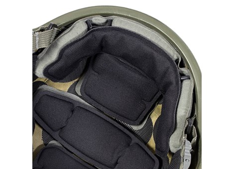 EPIC Air Combat Helmet Liner System Installed Closeup